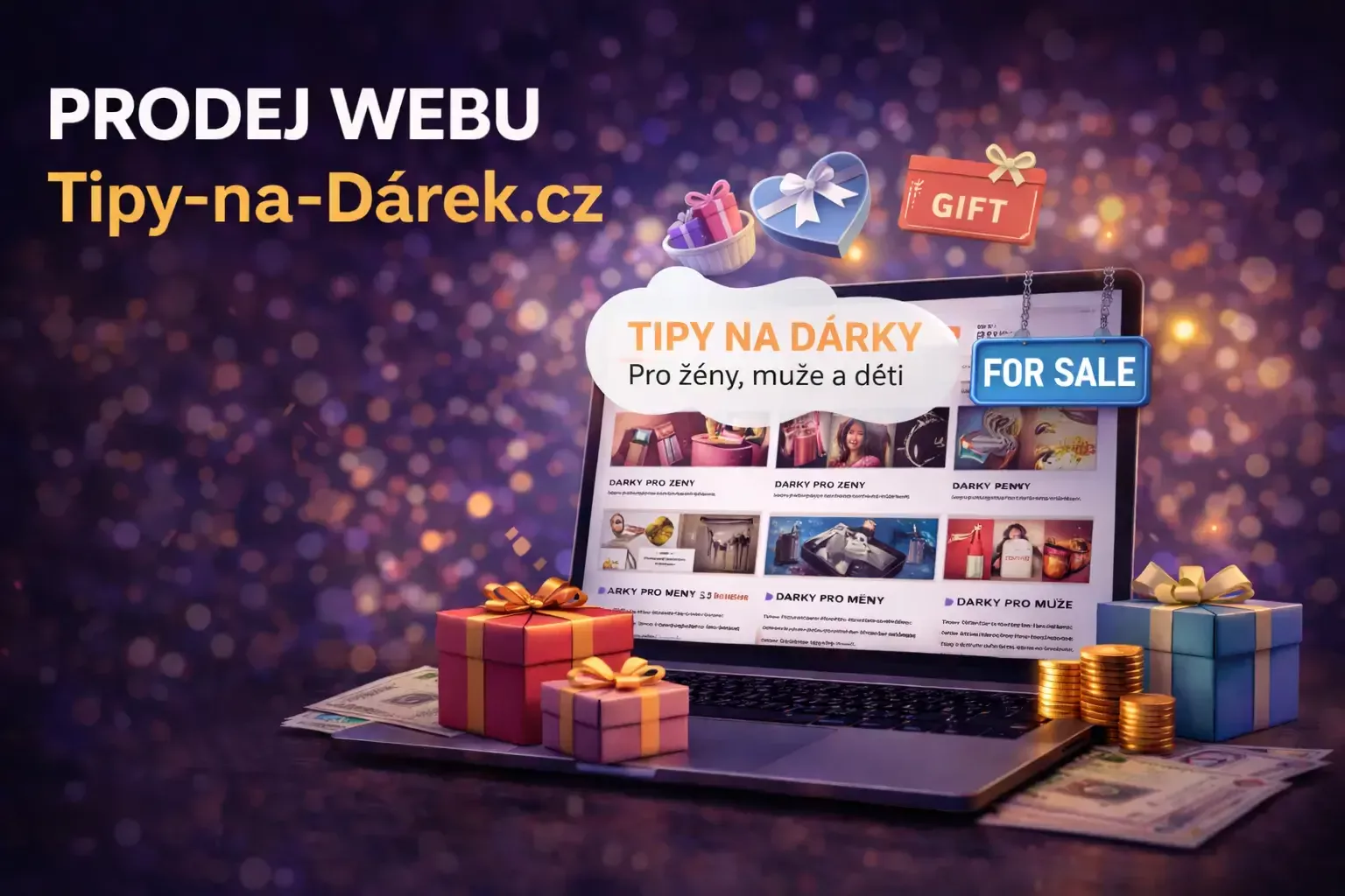 Tipy-na-Dárek.cz — affiliate web s pasivním příjmem